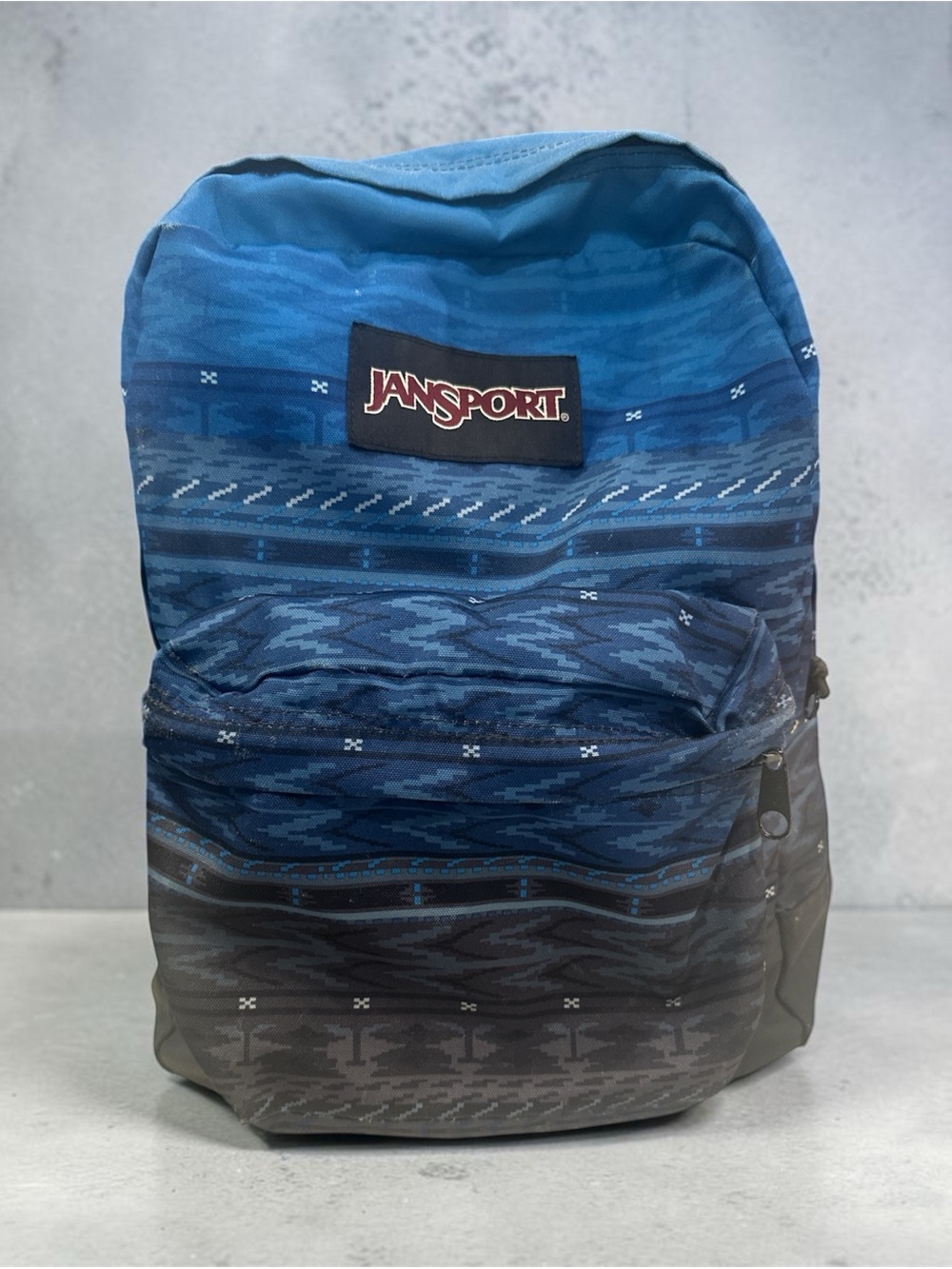 Jansport Blue Patterned Ombre Backpack